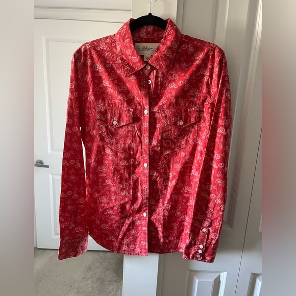 True Religion | Women's Lone-Star Floral Shirt | Size Medium - Picture 3 of 9